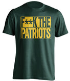 fuck the new england patriots green bay packers shirt