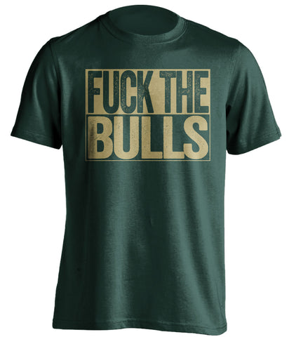 fuck the bulls uncensored green shirt milwaukee bucks fan