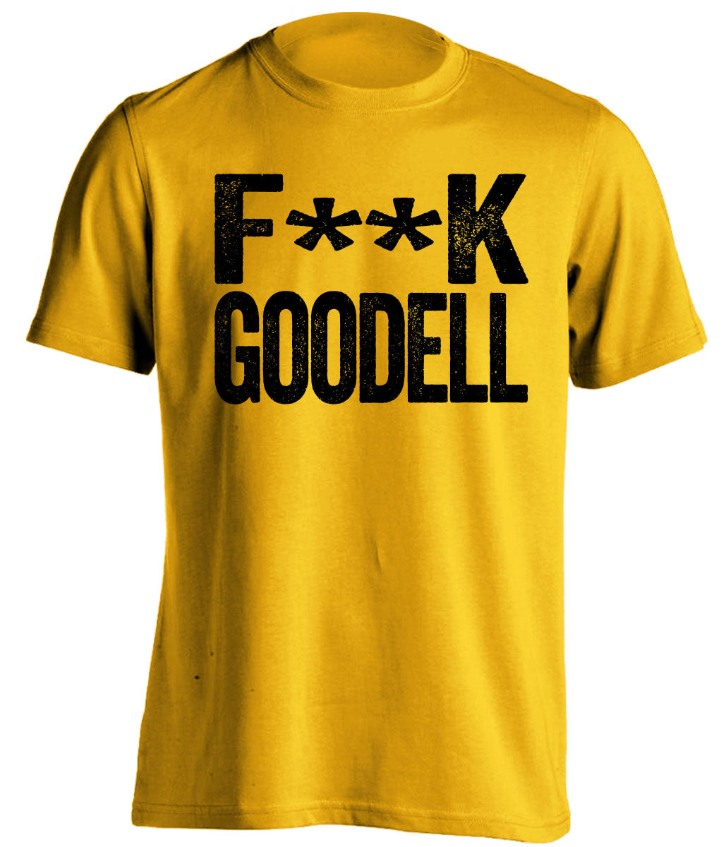 fuck goodell steelers fan gold shirt censored