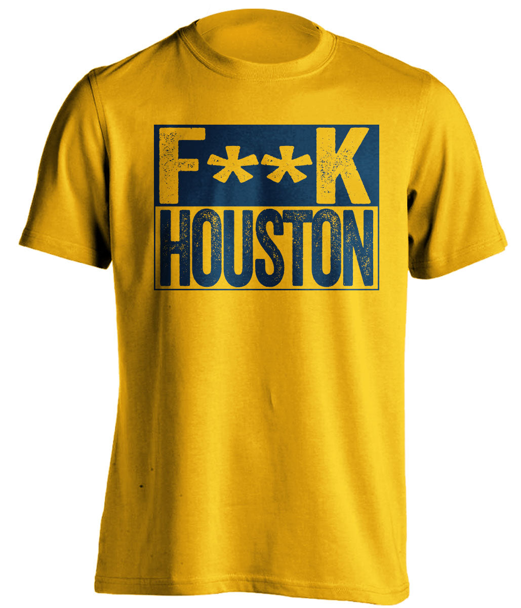 fuck houston rockets utah jazz gold shirt censored