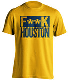 fuck houston rockets utah jazz gold shirt censored