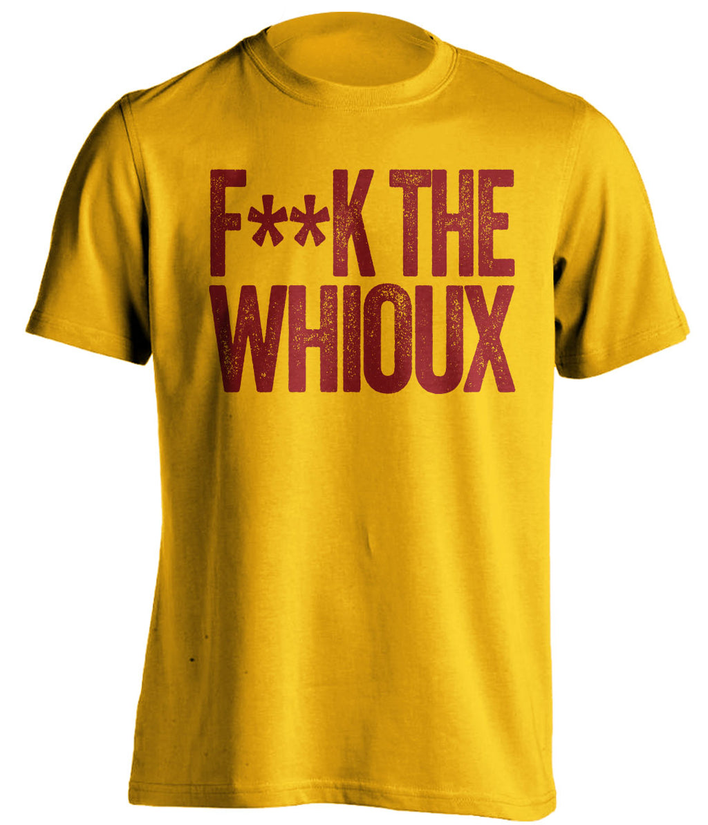 fuck the whioux censored gold tshirt minnesota gophers fan