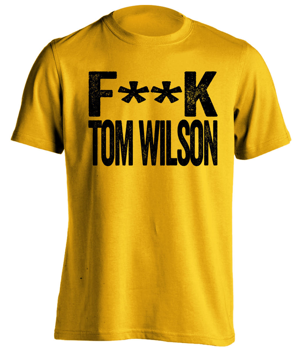 fuck tom wilson penguins fan censored gold tshirt