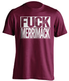 fuck merrimack umass minutemen maroon shirt uncensored