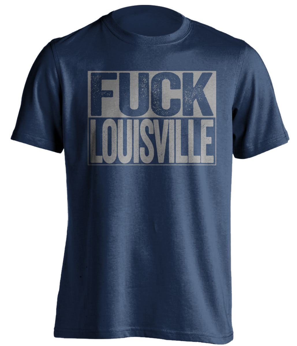 fuck louisville tshirt memphis fans blue and grey uncensored
