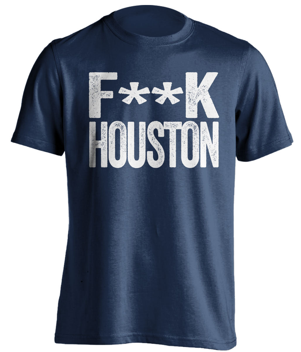 fuck houston astros new york yankees blue tshirt censored