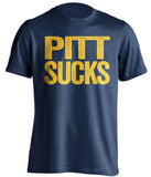 pitt sucks navy shirt wvu mountaineers fan