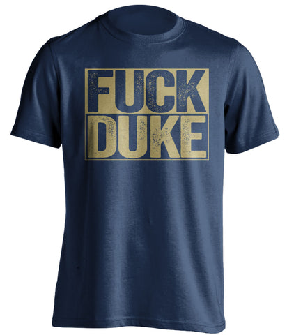 fuck duke navy and old gold tshirt uncensored