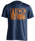 fuck west virginia cavaliers cavs blue shirt uncensored