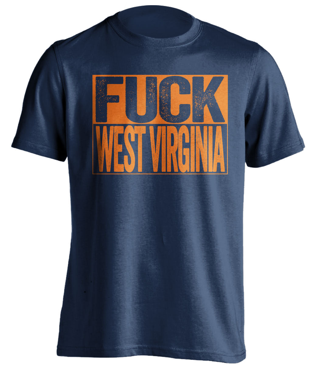 fuck west virginia cavaliers cavs blue shirt uncensored