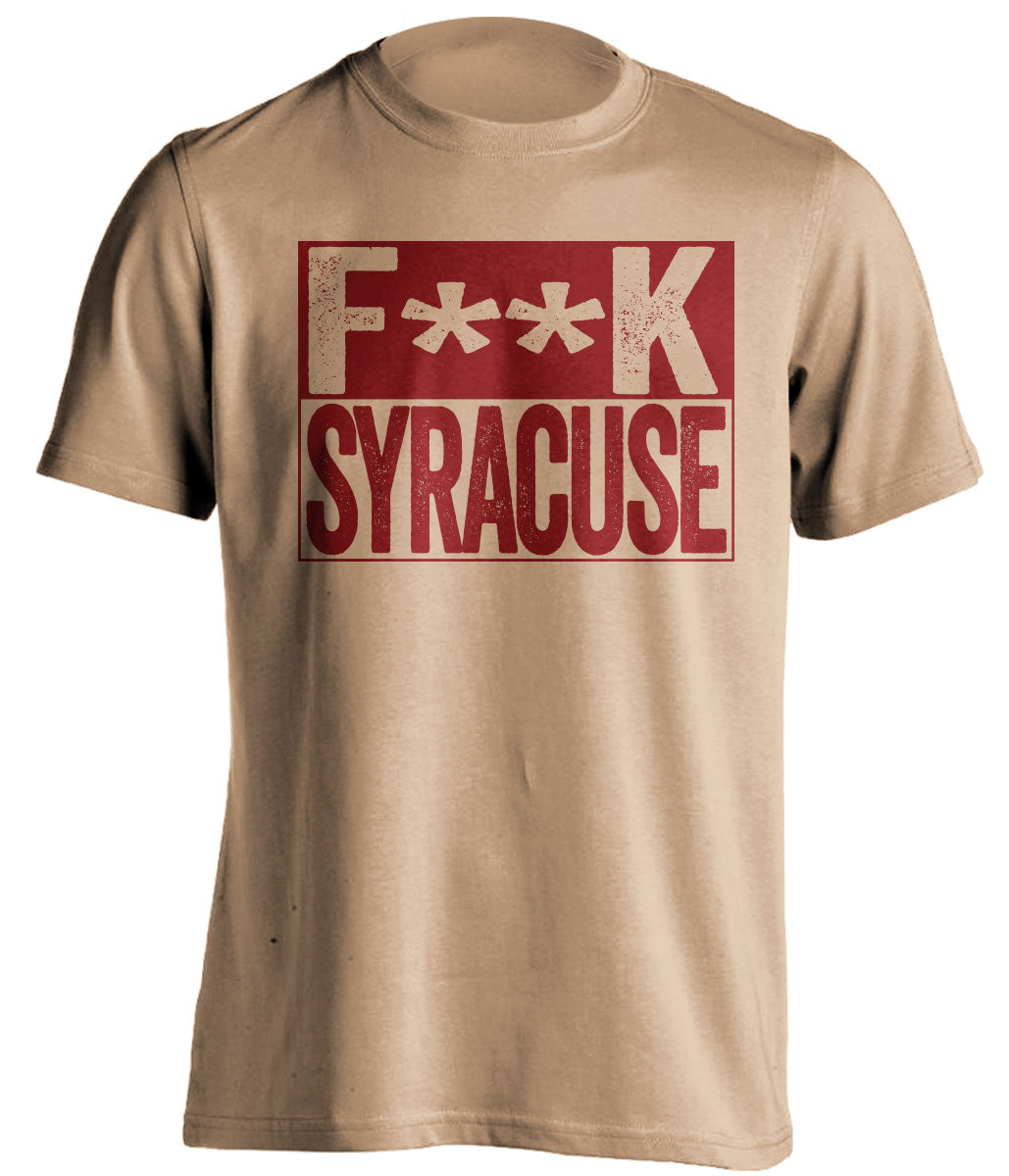 fuck syracuse boston college eagles old gold shirt censored