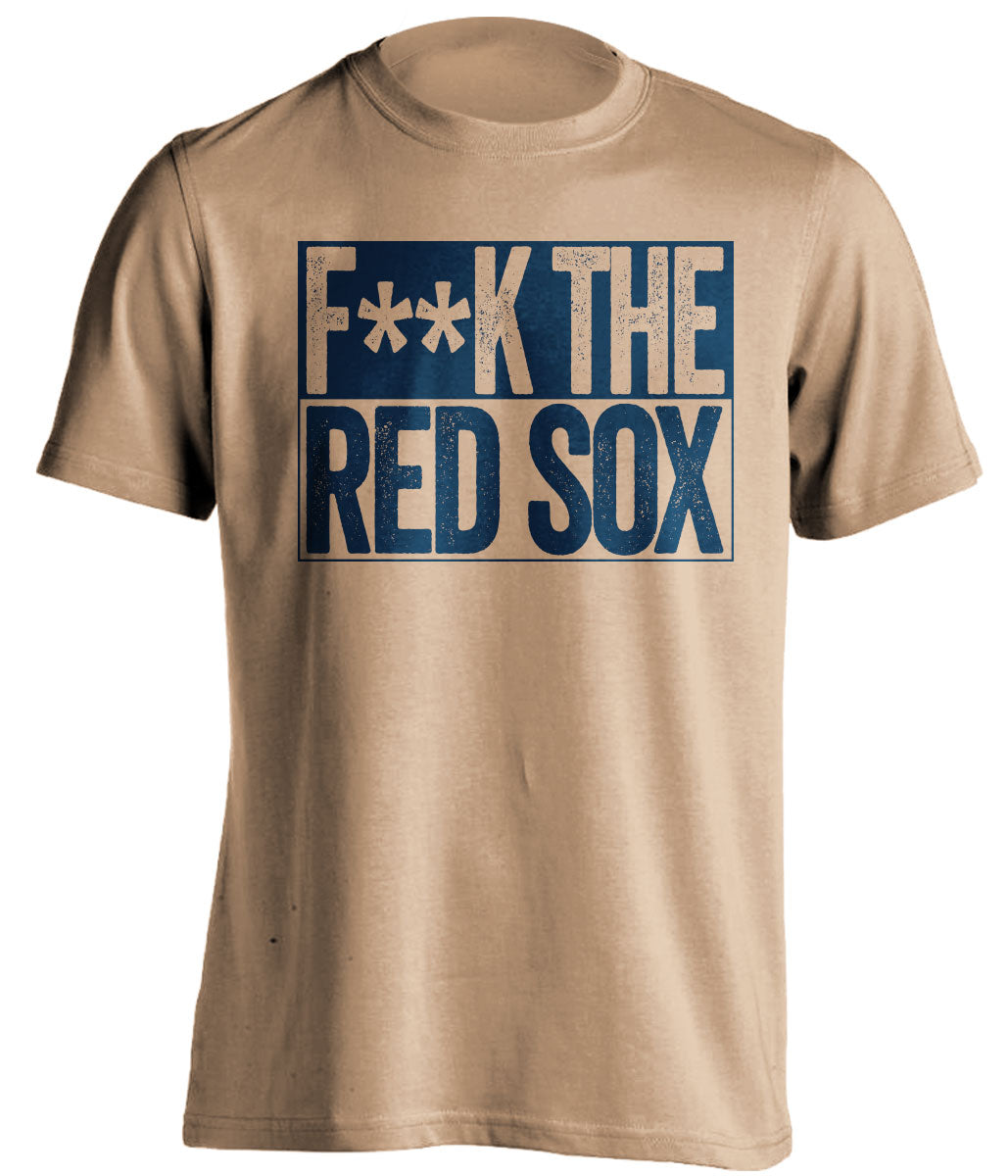 milwaukee brewers gold shirt fuck the red sox censored
