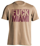 fuck miami hurricanes FSU seminoles shirt