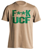 fuck ucf censored old gold tshirt for usf bulls fans