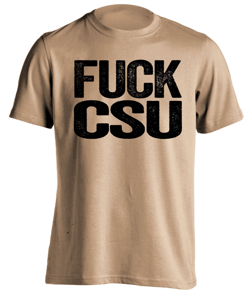 fuck csu uncensored old gold tshirt CU buffs fan