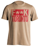 fuck toronto leafs ottawa senators gold shirt censored