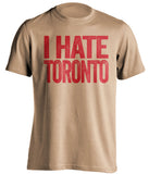 i hate toronto leafs ottawa senators gold tshirt