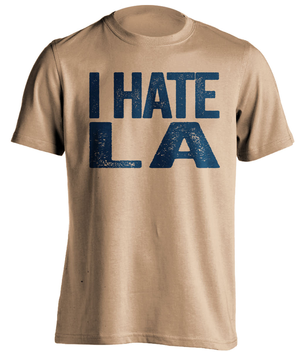 i hate la rams st louis rams fan old gold tshirt