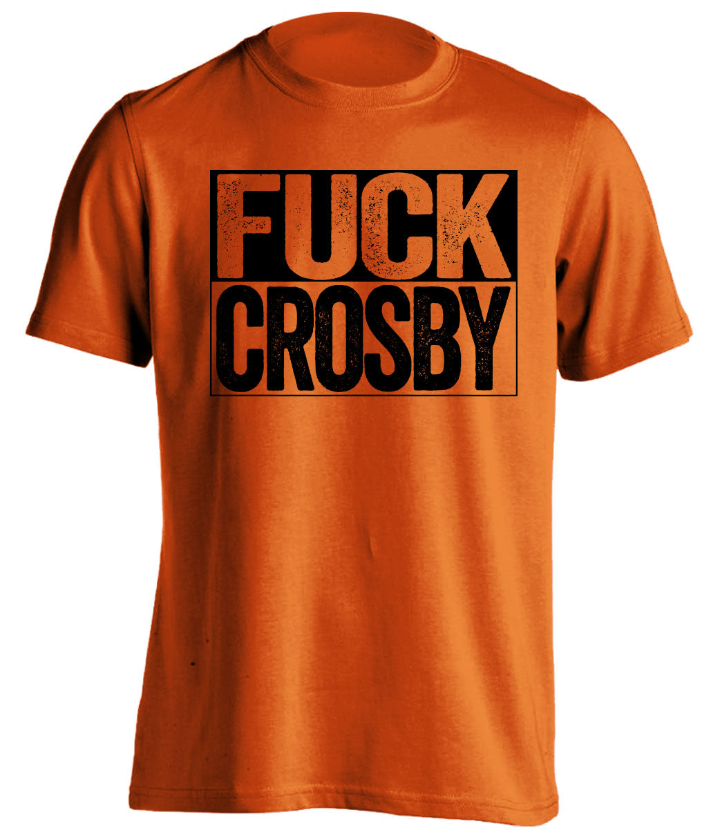fuck crosby orange and black tshirt uncensored