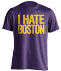 i hate boston purple shirt la lakers fan