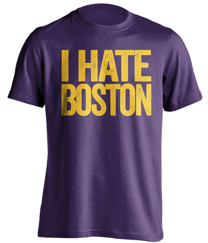i hate boston purple shirt la lakers fan