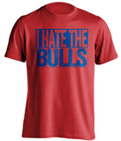 i hate the bulls red shirt detroit pistons fan