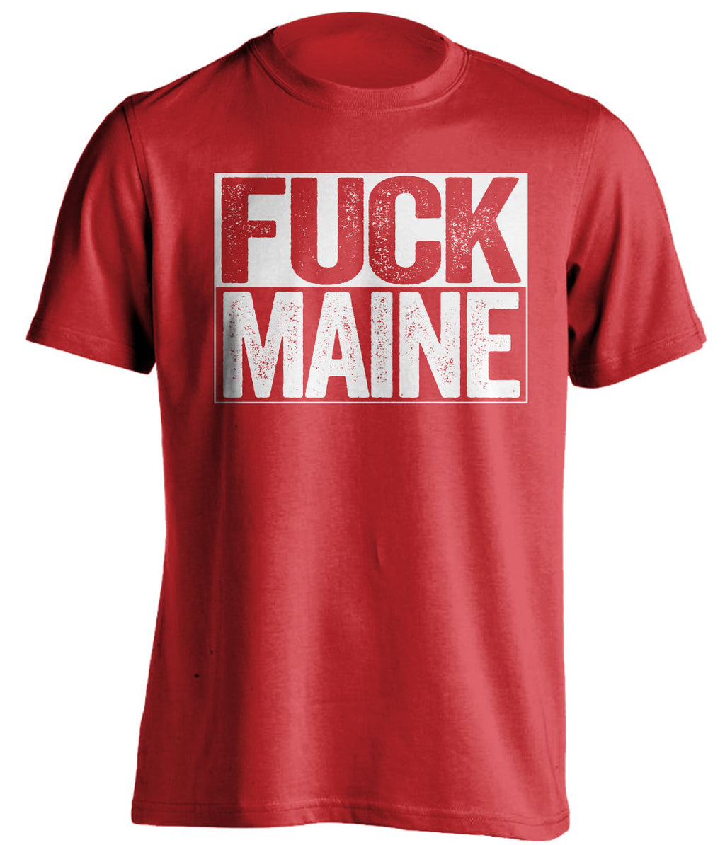 fuck maine boston university fan red shirt uncensored