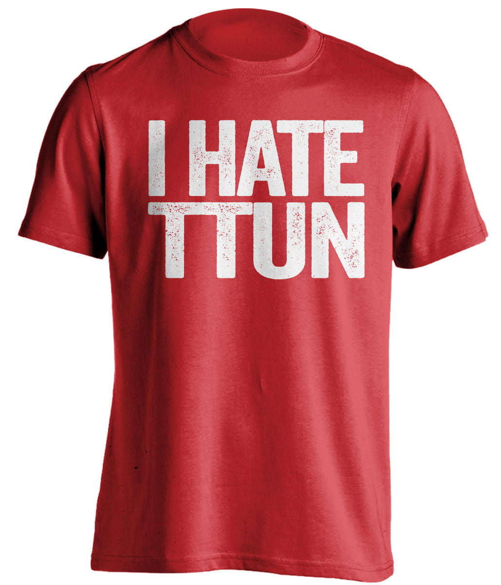 i hate ttun ohio state buckeyes red tshirt