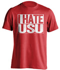 i hate usu aggies red shirt utah utes fans