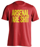 arsenal are shirt red shirt manchester united