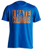 i hate columbus crew fcc fc cincinnati blue shirt