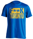 fuck toronto leafs buffalo sabres blue shirt censored