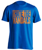 i hate the vandals boise state broncos blue shirt