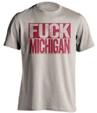 fuck michigan indiana hoosiers tshirt