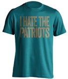 i hate the patriots jacksonville jags fan shirt