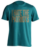 i hate the patriots jacksonville jags fan shirt