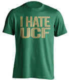 i hate ucf green tshirt for usf bulls fans 
