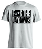 FUCK THE JAYHAWKS - Missouri Tigers Fan T-Shirt - Box Design - Beef Shirts
