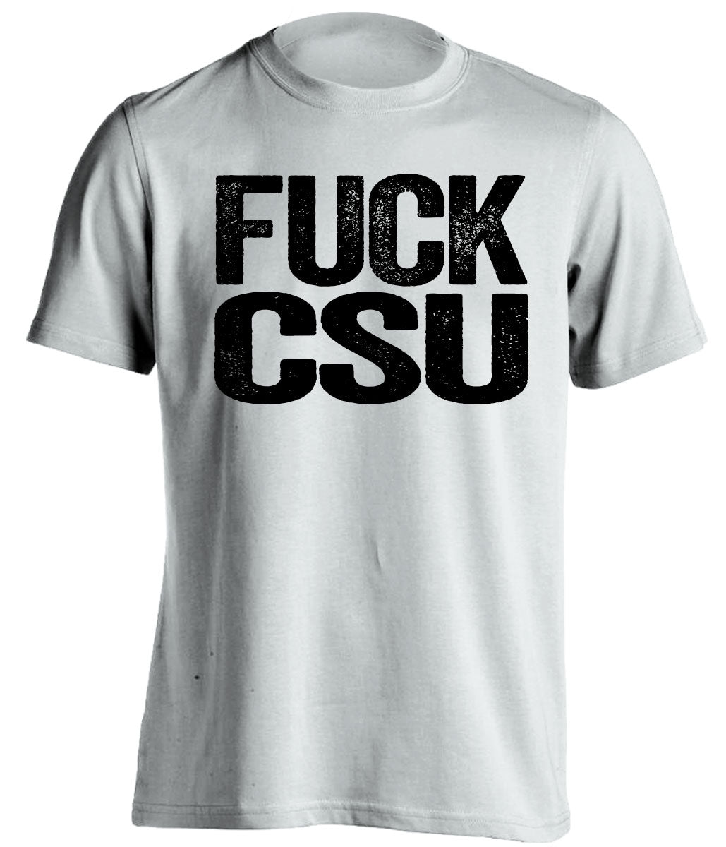 fuck csu uncensored white tshirt CU buffs fan