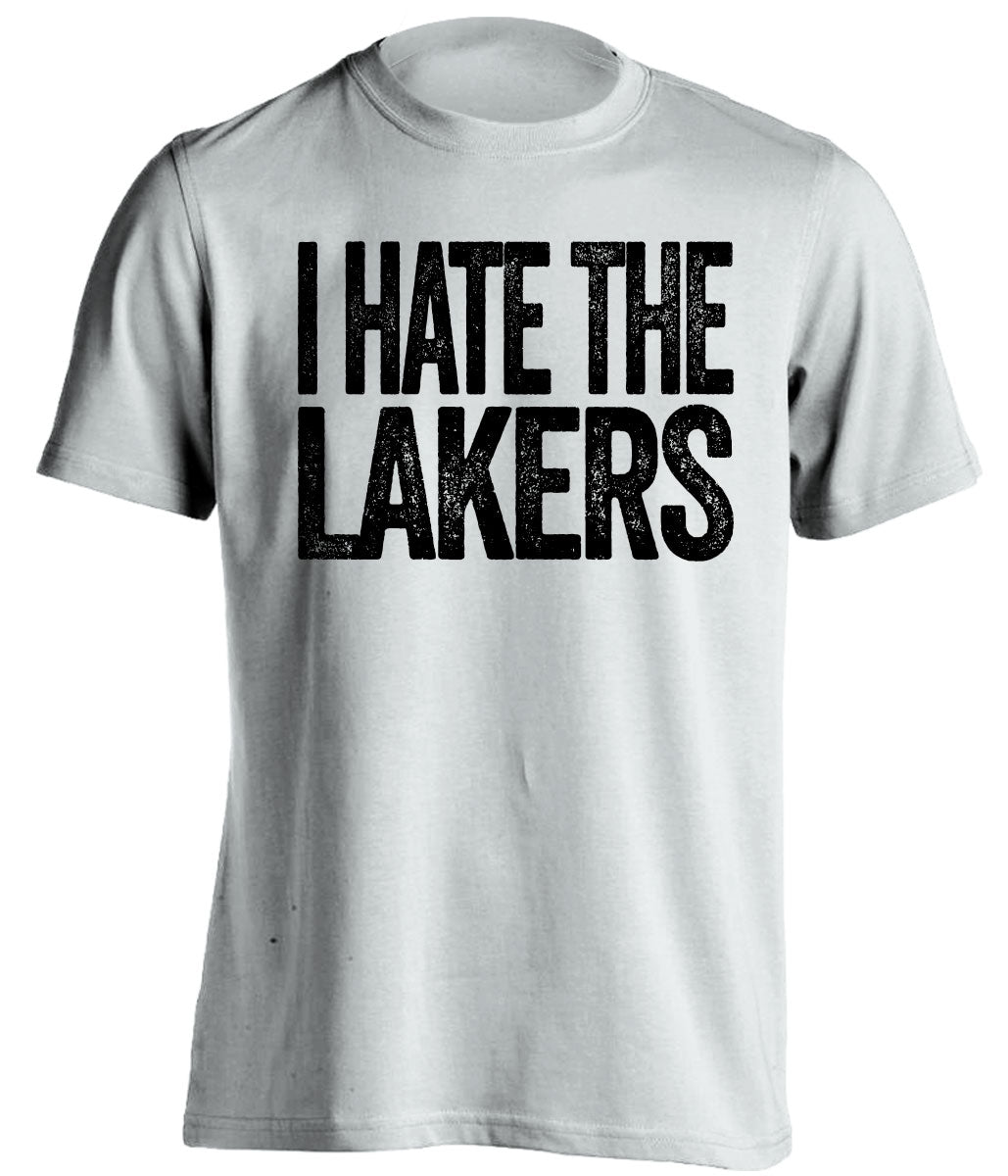 i hate the lakers san antonio spurs white tshirt