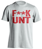 fuck unt smu mustangs white tshirt censored
