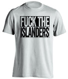 fuck the islanders penguins fan uncensored white shirt