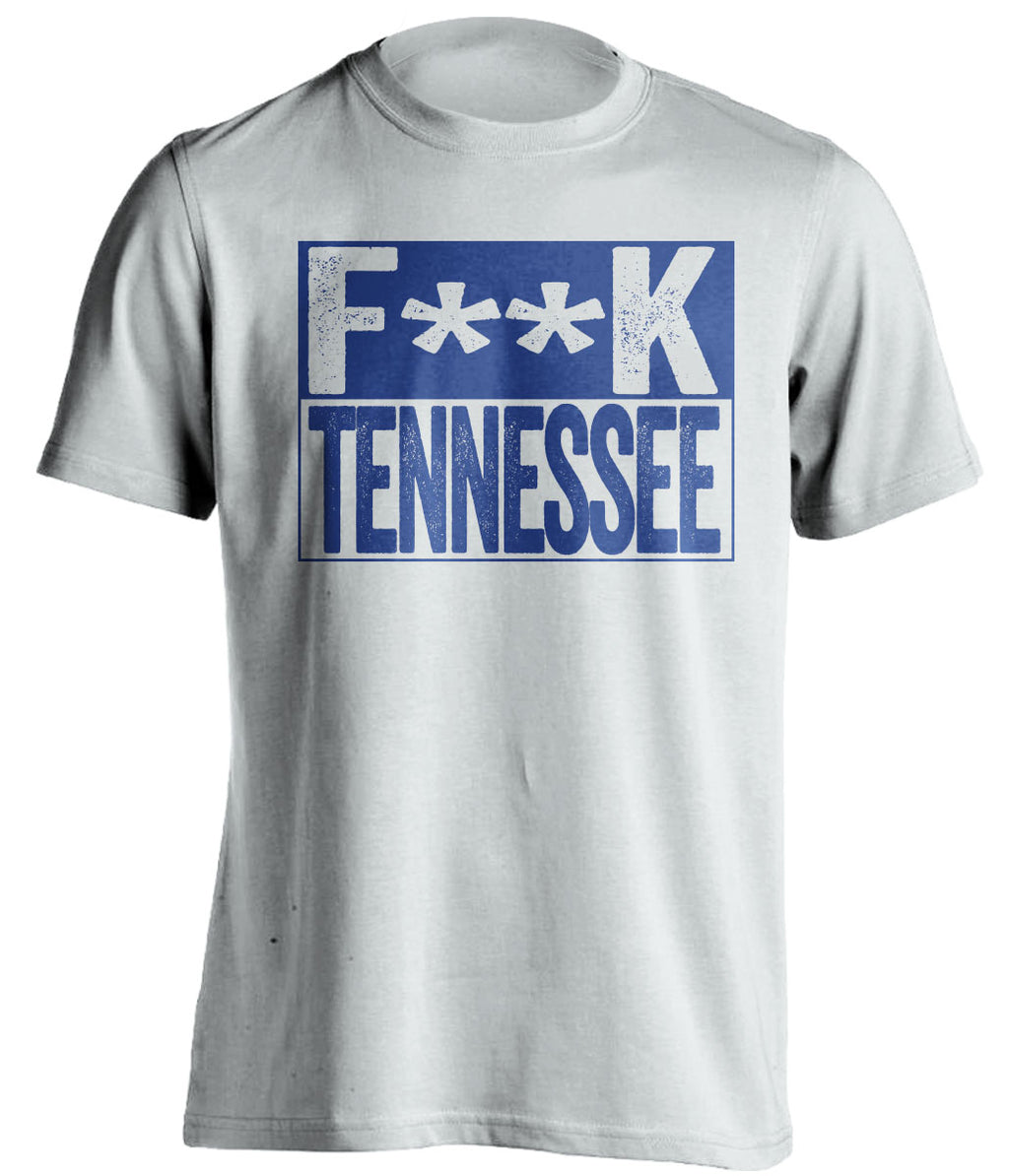 fuck tennessee vols kentucky wildcats white shirt censored