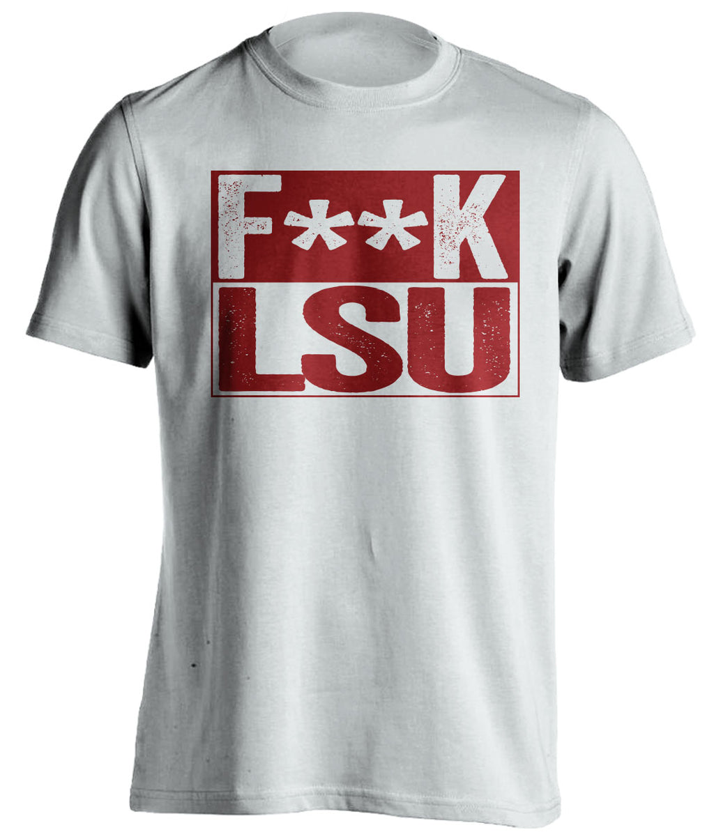 fuck lsu censored white shirt for aggies fans