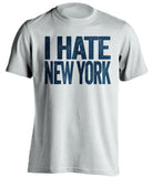 i hate new york giants dallas cowboys white tshirt
