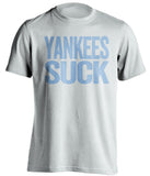 yankees suck tampa bay rays white shirt