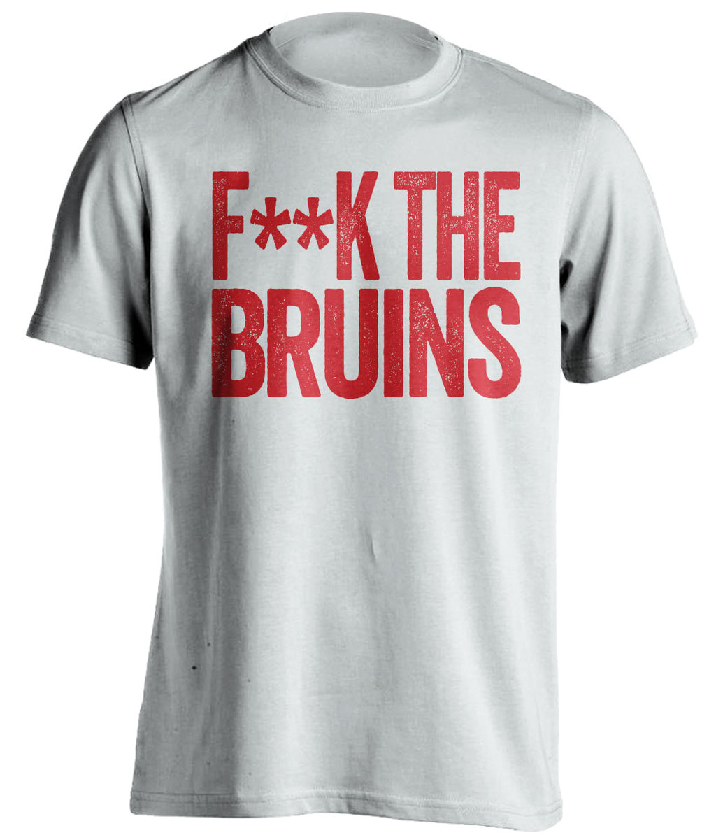 fuck the bruins censored white tshirt montreal habs fans