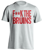 fuck the bruins censored white tshirt montreal habs fans