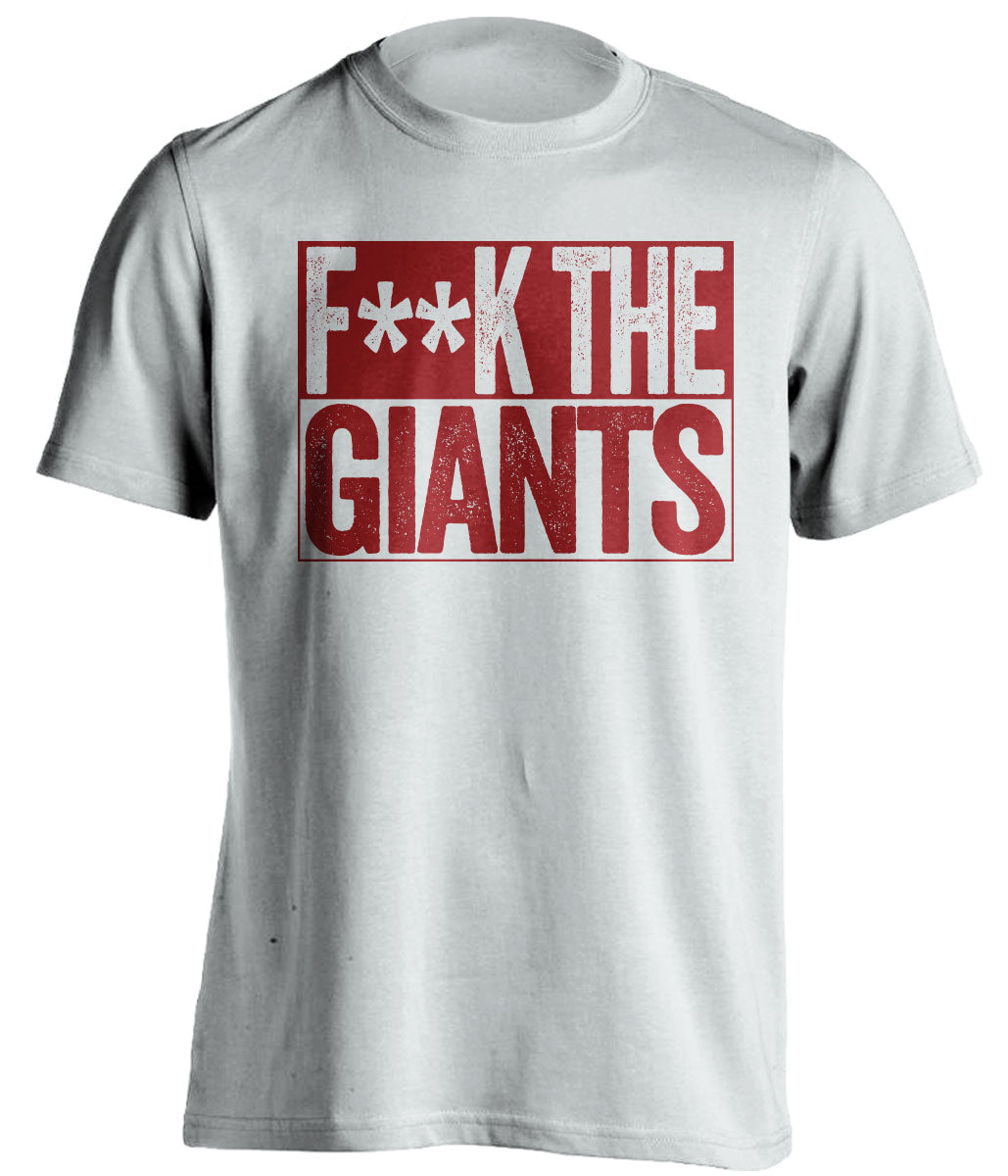 fuck the giants washington redskins fan censored white shirt