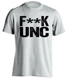 fuck unc app state fan white shirt censored